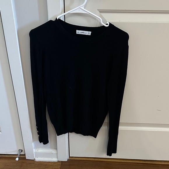 Zara Tops - Zara knit Women's Elegant Black Long Sleeve Tee